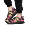 Palm Tree Sunset Print Pattern Black Sneaker-grizzshop