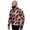 Palm Tree Sunset Print Pattern Men's Bomber Jacket-grizzshop