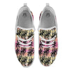 Palm Tree Sunset Print Pattern White Athletic Shoes-grizzshop