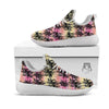 Palm Tree Sunset Print Pattern White Athletic Shoes-grizzshop