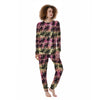 Palm Tree Sunset Print Pattern Women's Pajamas-grizzshop