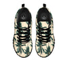 Palm Tree Tropical Print Pattern Black Sneaker-grizzshop