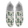 Palm Tree Tropical Print Pattern White Athletic Shoes-grizzshop