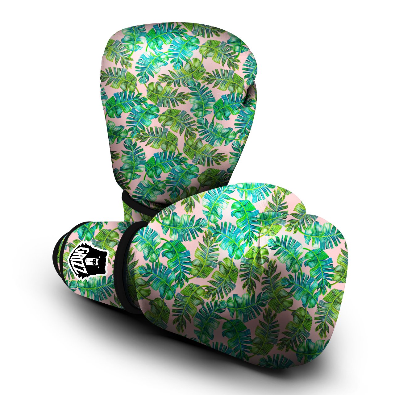 Palm Tree Vintage Print Pattern Boxing Gloves-grizzshop