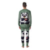 Panda 8-Bit Pixel Print Men's Pajamas-grizzshop