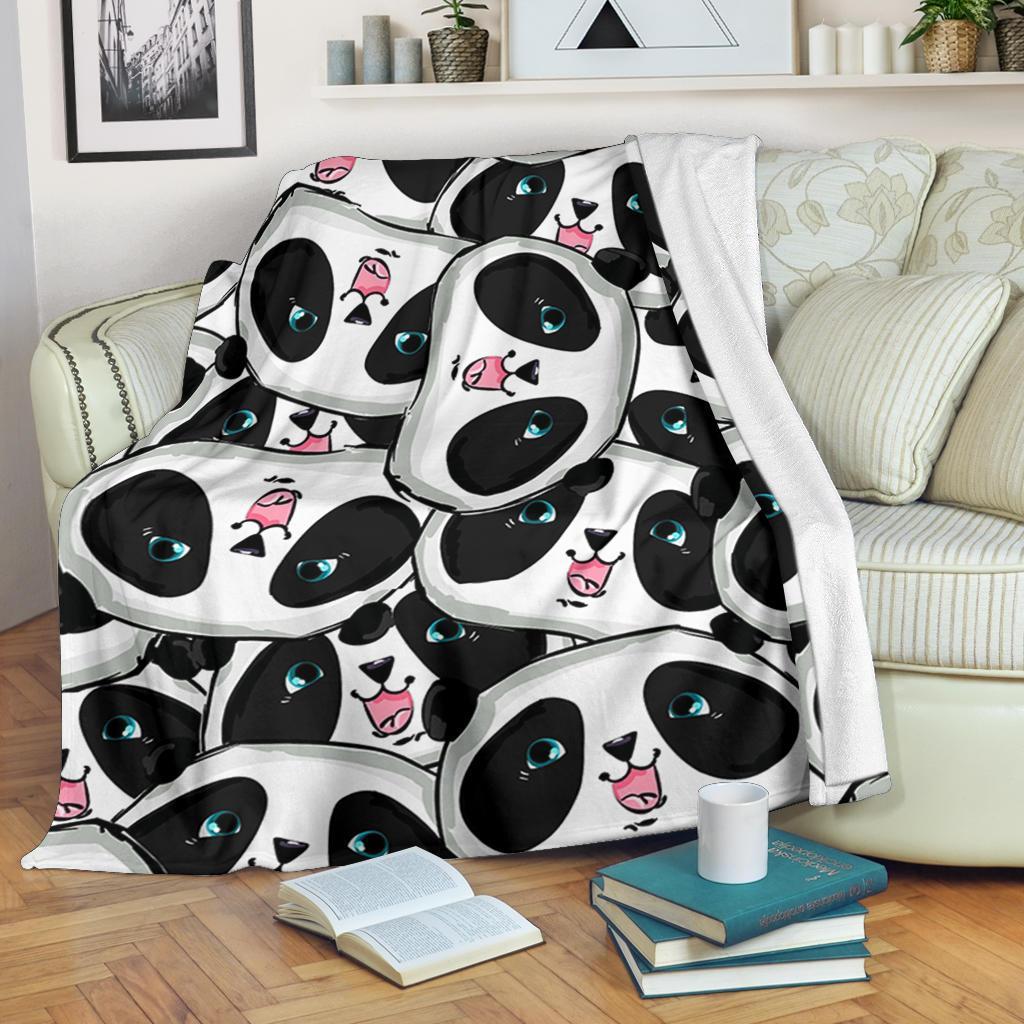 Panda Baby Pattern Print Blanket-grizzshop