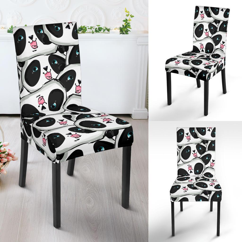 Panda Baby Pattern Print Chair Cover-grizzshop