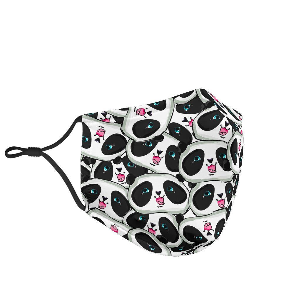 Panda Baby Pattern Print Face Mask-grizzshop