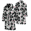 Panda Baby Pattern Print Men Long Robe-grizzshop