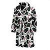 Panda Baby Pattern Print Men Long Robe-grizzshop