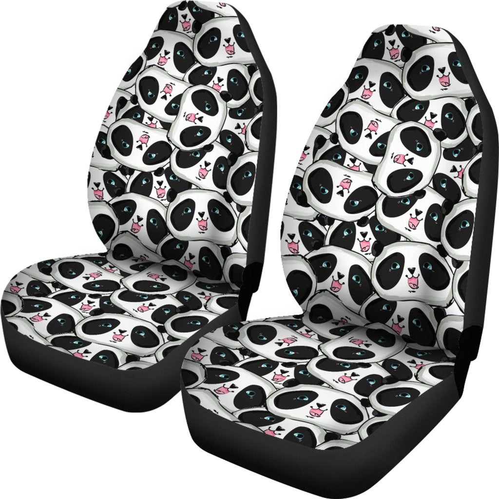 Panda Baby Pattern Print Universal Fit Car Seat Cover-grizzshop