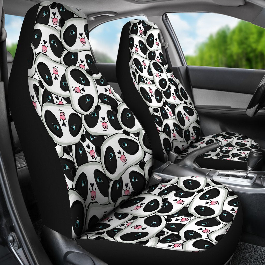 Panda Baby Pattern Print Universal Fit Car Seat Cover-grizzshop