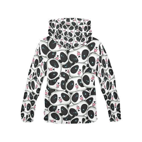 Panda Baby Pattern Print Women Pullover Hoodie-grizzshop