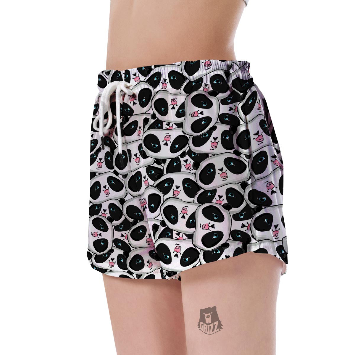 Panda Baby Pattern Print Women's Shorts-grizzshop