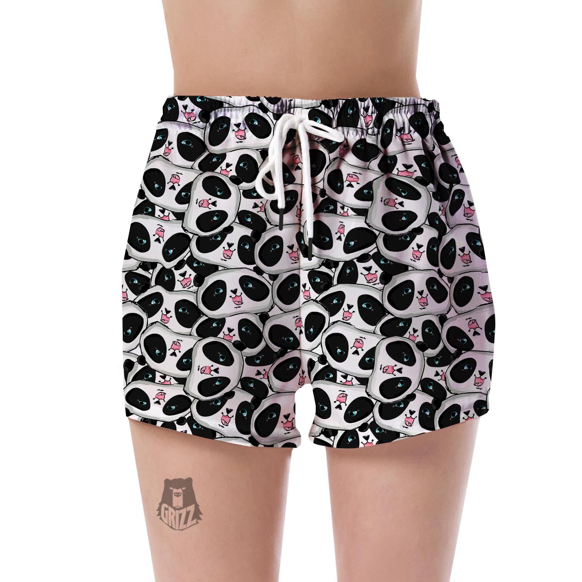 Panda Baby Pattern Print Women's Shorts-grizzshop