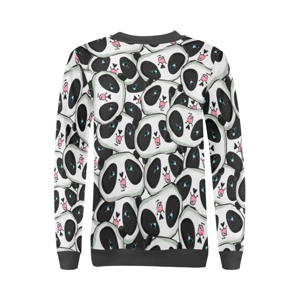 Panda Baby Pattern Print Women's Sweatshirt-grizzshop
