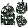 Panda Bamboo Pattern Print Backpack-grizzshop