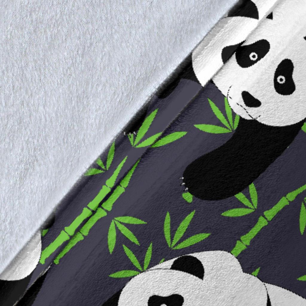 Panda Bamboo Pattern Print Blanket-grizzshop