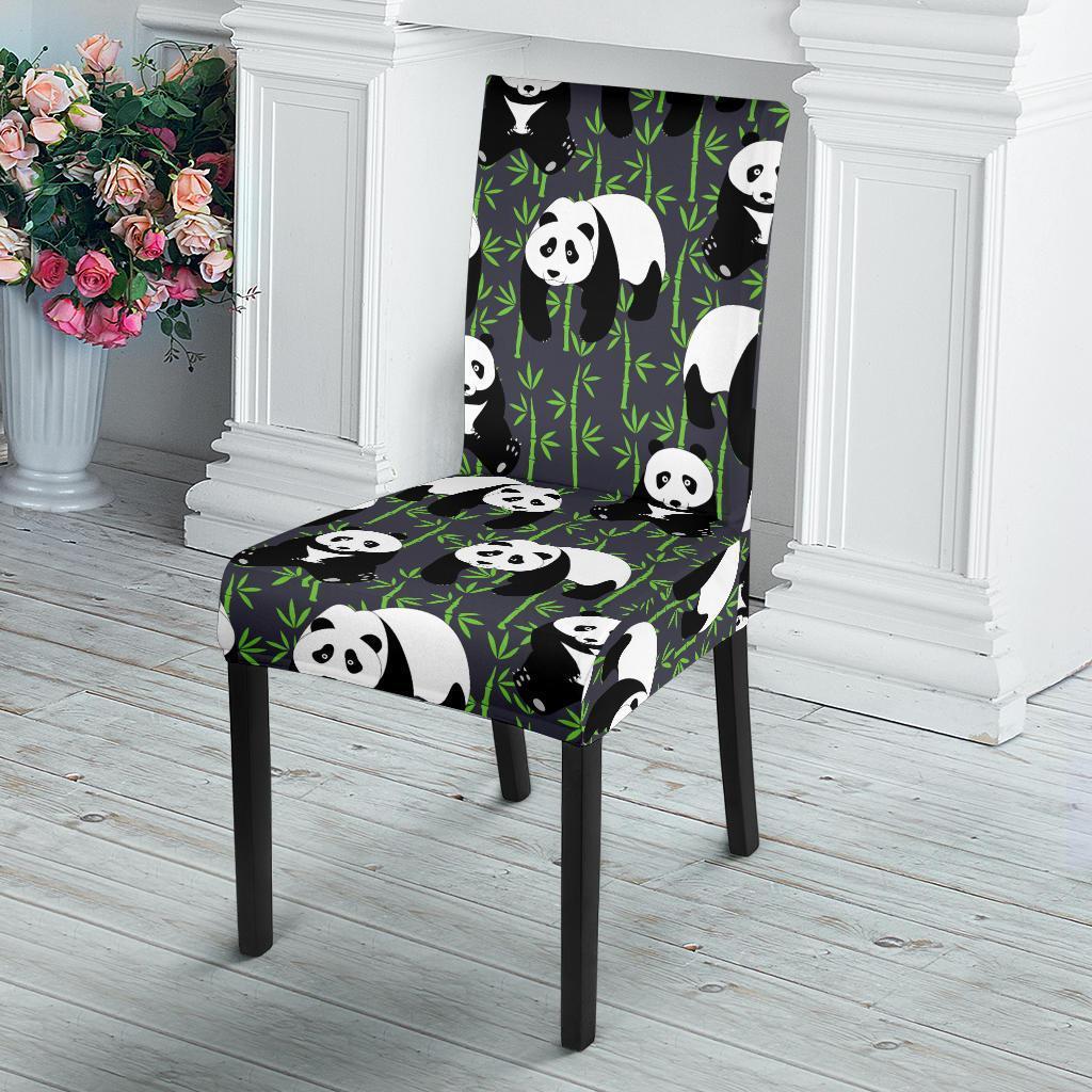 Panda Bamboo Pattern Print Chair Cover-grizzshop