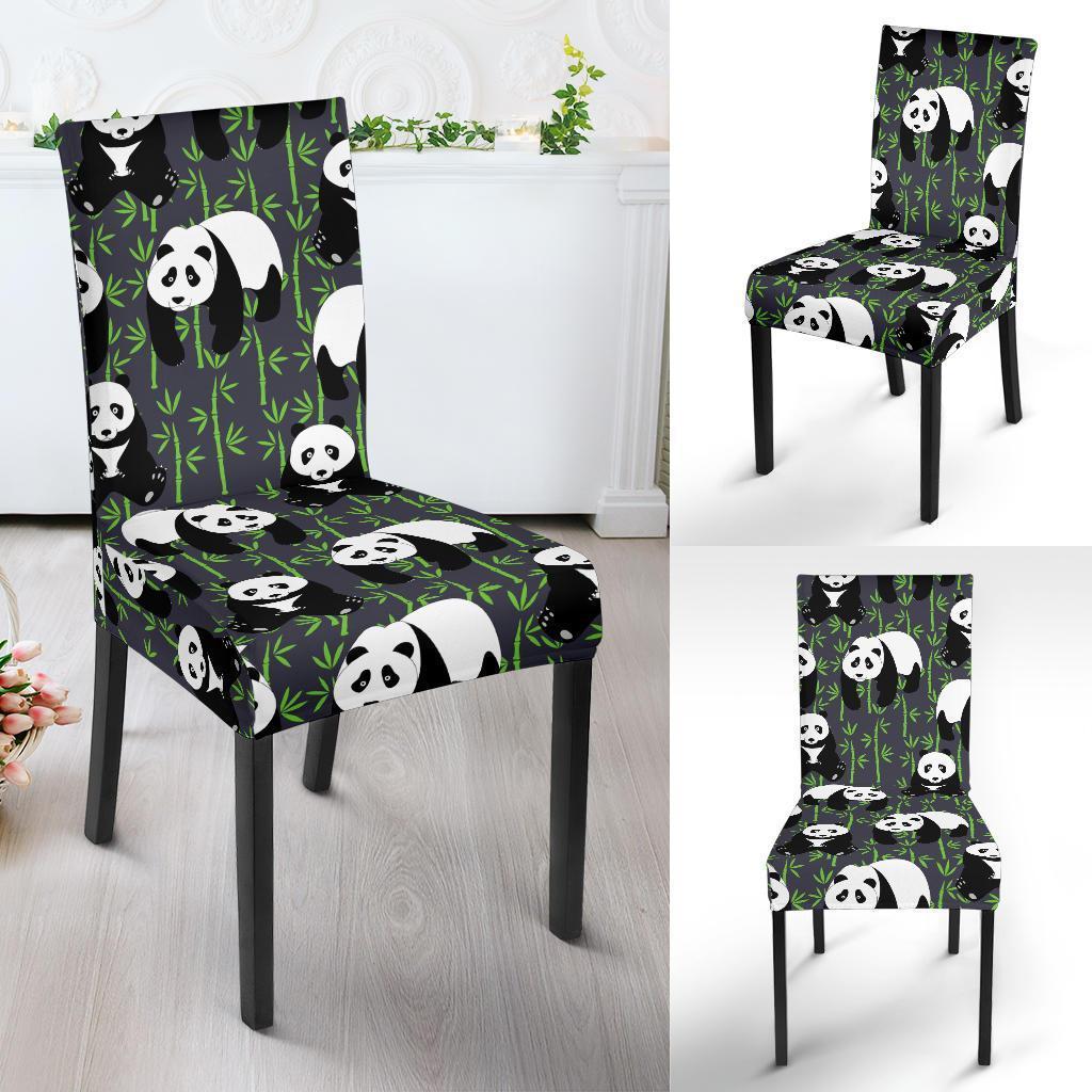 Panda Bamboo Pattern Print Chair Cover-grizzshop