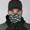 Panda Bamboo Pattern Print Face Mask-grizzshop