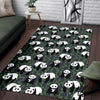 Panda Bamboo Pattern Print Floor Mat-grizzshop