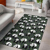 Panda Bamboo Pattern Print Floor Mat-grizzshop