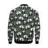 Panda Bamboo Pattern Print Men's Bomber Jacket-grizzshop