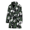 Panda Bamboo Pattern Print Women Long Robe-grizzshop