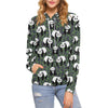 Load image into Gallery viewer, Panda Bamboo Pattern Print Women Pullover Hoodie-grizzshop