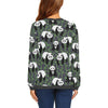 Panda Bamboo Pattern Print Women's Sweatshirt-grizzshop