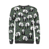 Panda Bamboo Pattern Print Women's Sweatshirt-grizzshop