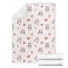 Panda Fruit Pattern Print Blanket-grizzshop