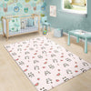 Panda Fruit Pattern Print Floor Mat-grizzshop