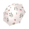 Panda Fruit Pattern Print Foldable Umbrella-grizzshop