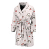 Panda Fruit Pattern Print Men Long Robe-grizzshop