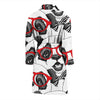 Panda Red Glasses Pattern Print Men Long Robe-grizzshop