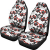 Panda Red Glasses Pattern Print Universal Fit Car Seat Cover-grizzshop