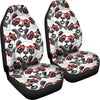 Panda Red Glasses Pattern Print Universal Fit Car Seat Cover-grizzshop