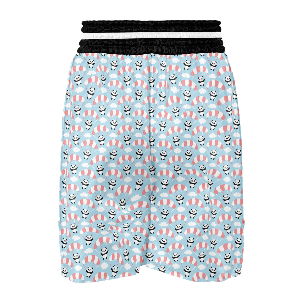 Parachute And Cute Panda Print Pattern Boxing Shorts-grizzshop