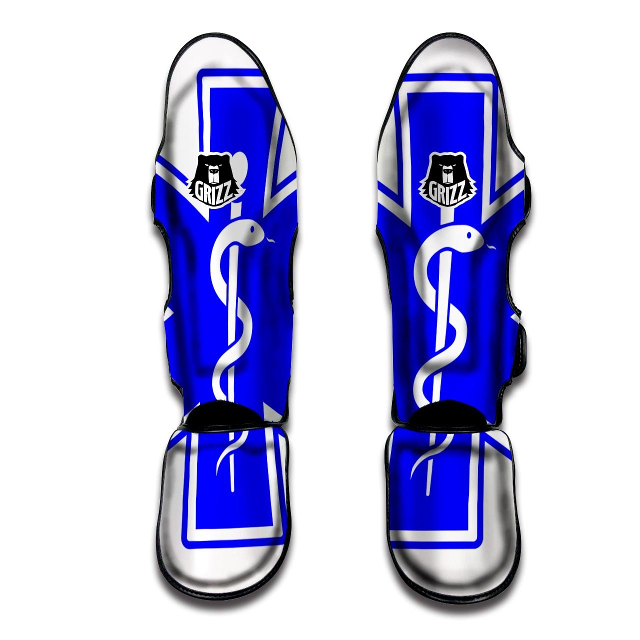 Paramedic Symbol The Star Of Life Print Muay Thai Shin Guards-grizzshop