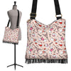 Paris Dog Pattern Print Crossbody bags-grizzshop