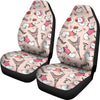 Paris Dog Pattern Print Universal Fit Car Seat Covers-grizzshop