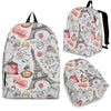 Paris France Pattern Print Backpack-grizzshop