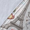 Paris France Pattern Print Blanket-grizzshop