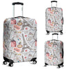 Paris France Pattern Print Luggage Cover Protector-grizzshop