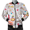 Paris France Pattern Print Men's Bomber Jacket-grizzshop