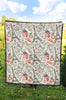 Paris France Pattern Print Quilt-grizzshop