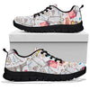 Paris France Pattern Print Sneaker Shoes For Men Women-grizzshop