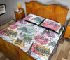 Paris France Print Pattern Bed Set Quilt-grizzshop